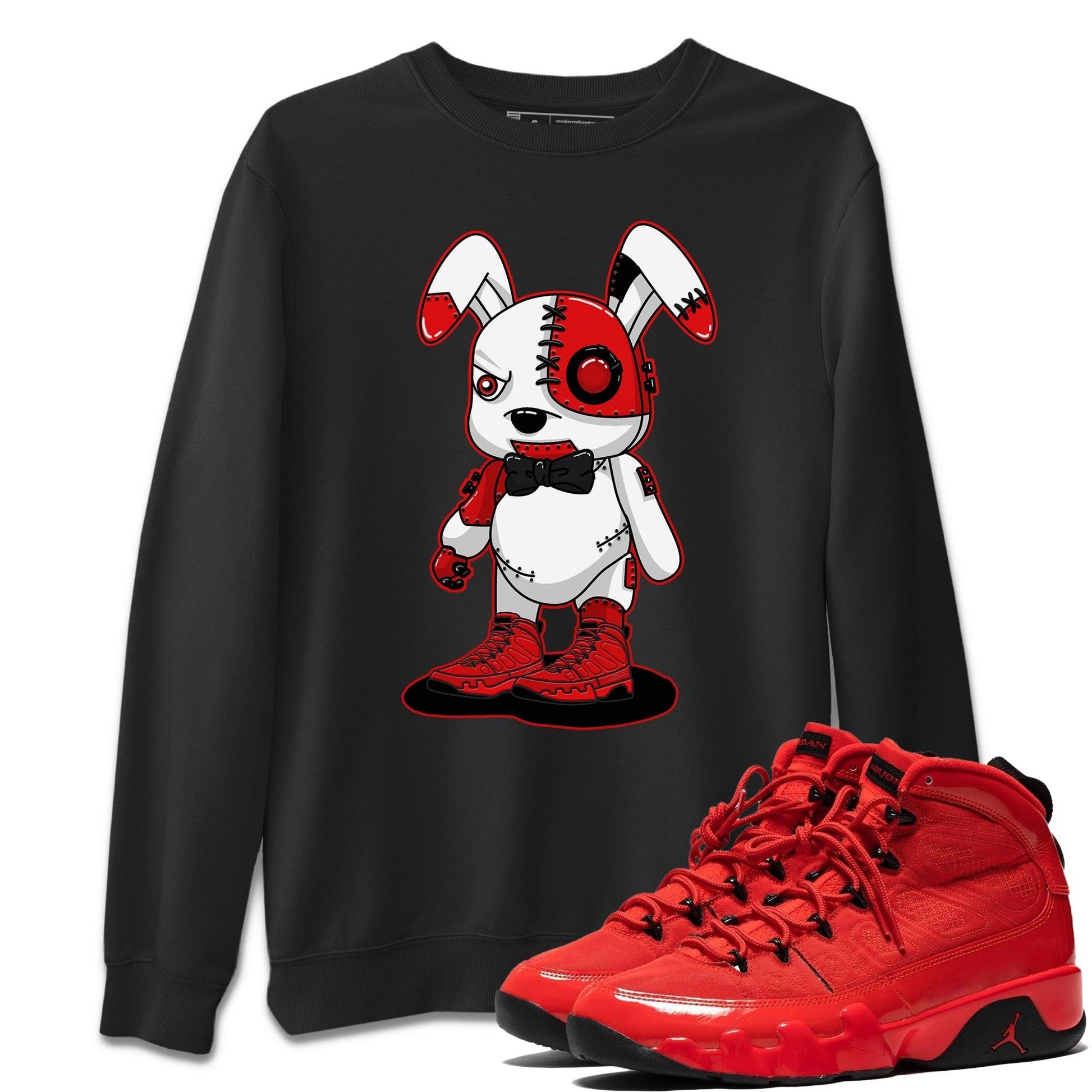 Jordan 9 Chile Red Sneaker Match Tees Cyborg Bunny Sneaker Tees Jordan 9 Chile Red Sneaker Release Tees Unisex Shirts