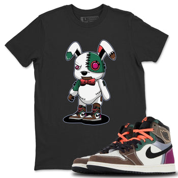 Jordan 1 Hand Crafted Sneaker Match Tees Cyborg Bunny Sneaker Tees Jordan 1 Hand Crafted Sneaker Release Tees Unisex Shirts