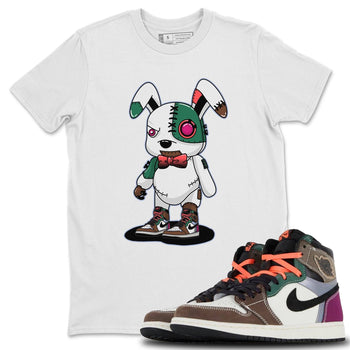 Jordan 1 Hand Crafted Sneaker Match Tees Cyborg Bunny Sneaker Tees Jordan 1 Hand Crafted Sneaker Release Tees Unisex Shirts