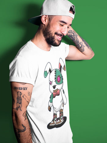 Jordan 1 Hand Crafted Sneaker Match Tees Cyborg Bunny Sneaker Tees Jordan 1 Hand Crafted Sneaker Release Tees Unisex Shirts