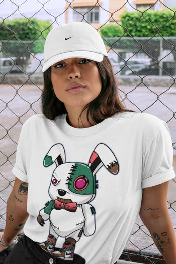 Jordan 1 Hand Crafted Sneaker Match Tees Cyborg Bunny Sneaker Tees Jordan 1 Hand Crafted Sneaker Release Tees Unisex Shirts