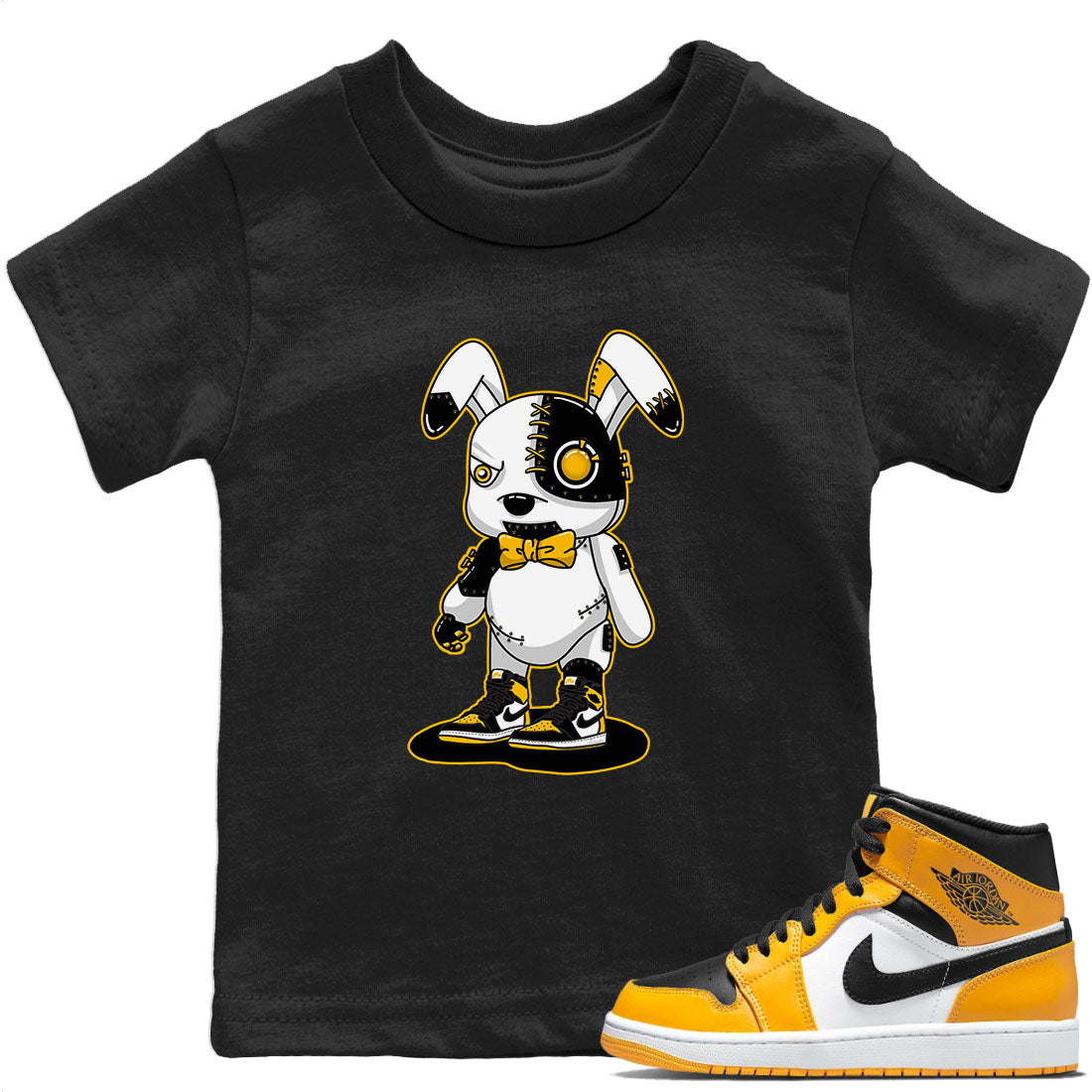 Jordan 1 Taxi Sneaker Match Tees Cyborg Bunny Sneaker Tees Jordan 1 Taxi Sneaker Release Tees Kids Shirts
