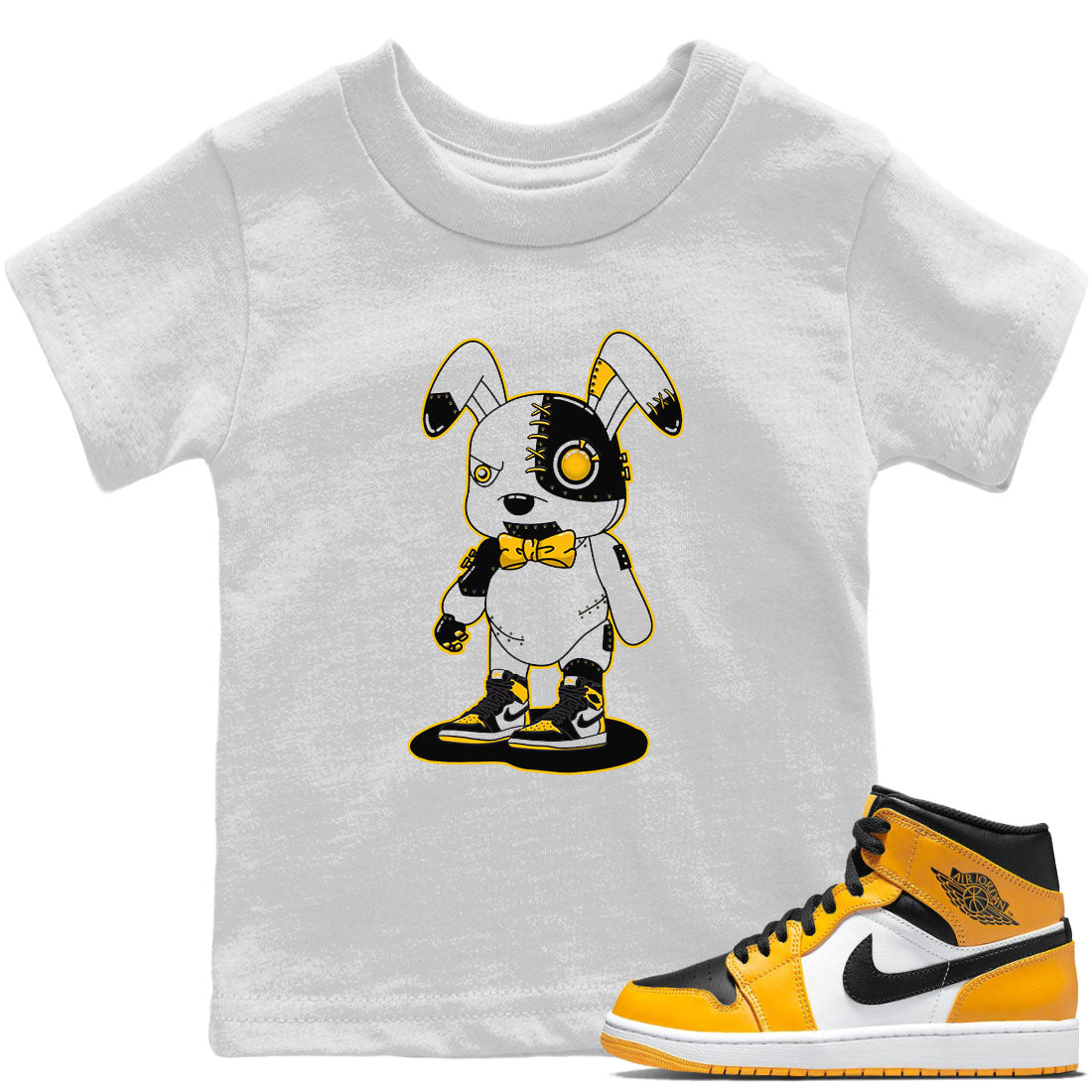 Jordan 1 Taxi Sneaker Match Tees Cyborg Bunny Sneaker Tees Jordan 1 Taxi Sneaker Release Tees Kids Shirts