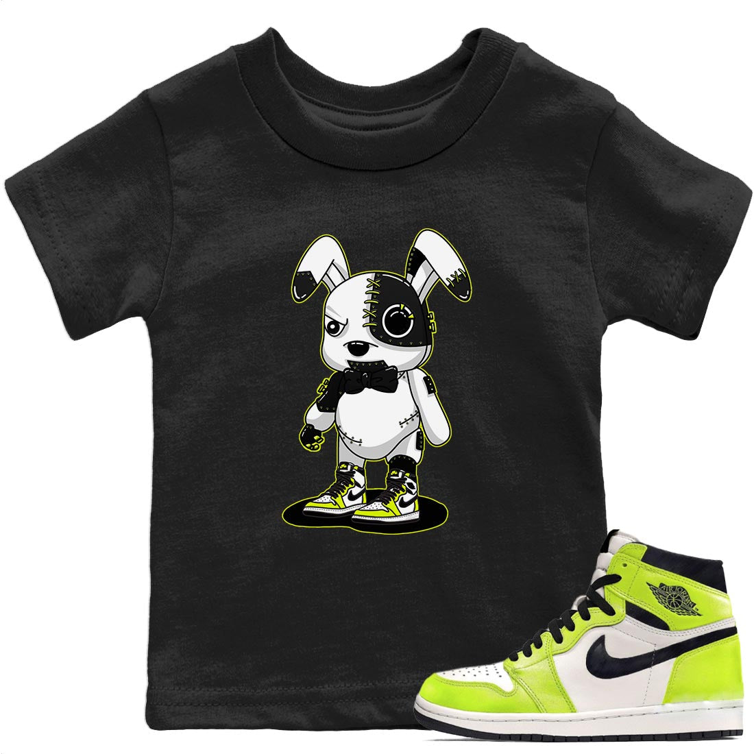 Jordan 1 Visionaire Sneaker Match Tees Cyborg Bunny Sneaker Tees Jordan 1 Visionaire Sneaker Release Tees Kids Shirts
