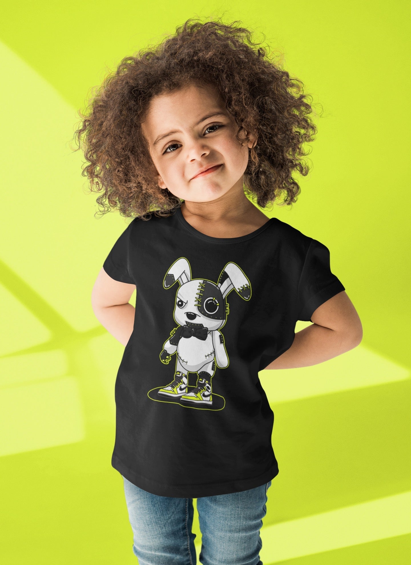 Jordan 1 Visionaire Sneaker Match Tees Cyborg Bunny Sneaker Tees Jordan 1 Visionaire Sneaker Release Tees Kids Shirts