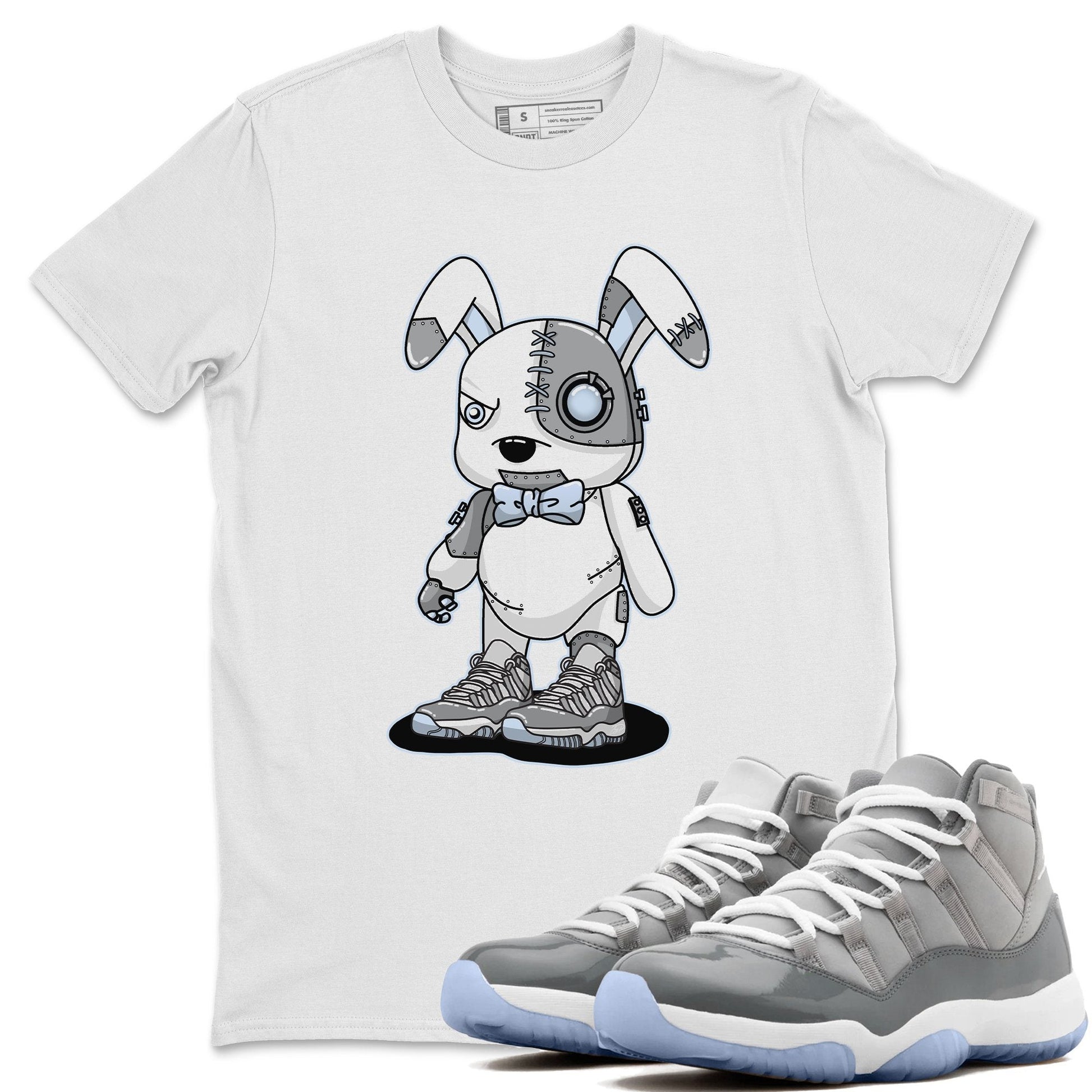 Jordan 11 Cool Grey Sneaker Match Tees Cyborg Bunny Sneaker Tees Jordan 11 Cool Grey Sneaker Release Tees Unisex Shirts