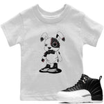 Jordan 12 Playoffs Sneaker Match Tees Cyborg Bunny Sneaker Tees Jordan 12 Playoffs Sneaker Release Tees Kids Shirts