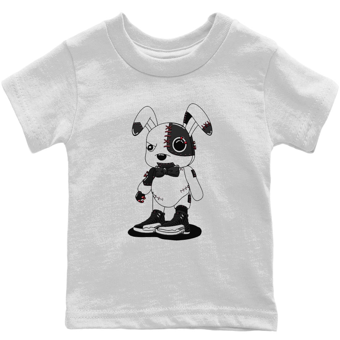 Jordan 12 Playoffs Sneaker Match Tees Cyborg Bunny Sneaker Tees Jordan 12 Playoffs Sneaker Release Tees Kids Shirts