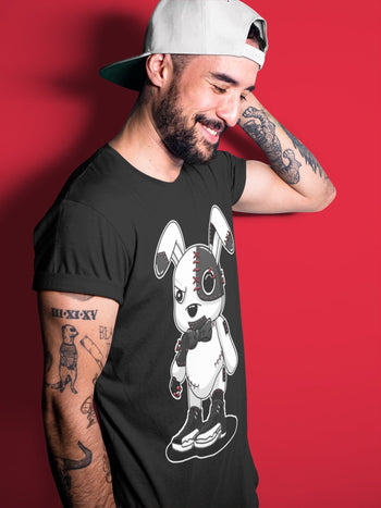 Jordan 12 Playoffs Sneaker Match Tees Cyborg Bunny Sneaker Tees Jordan 12 Playoffs Sneaker Release Tees Unisex Shirts