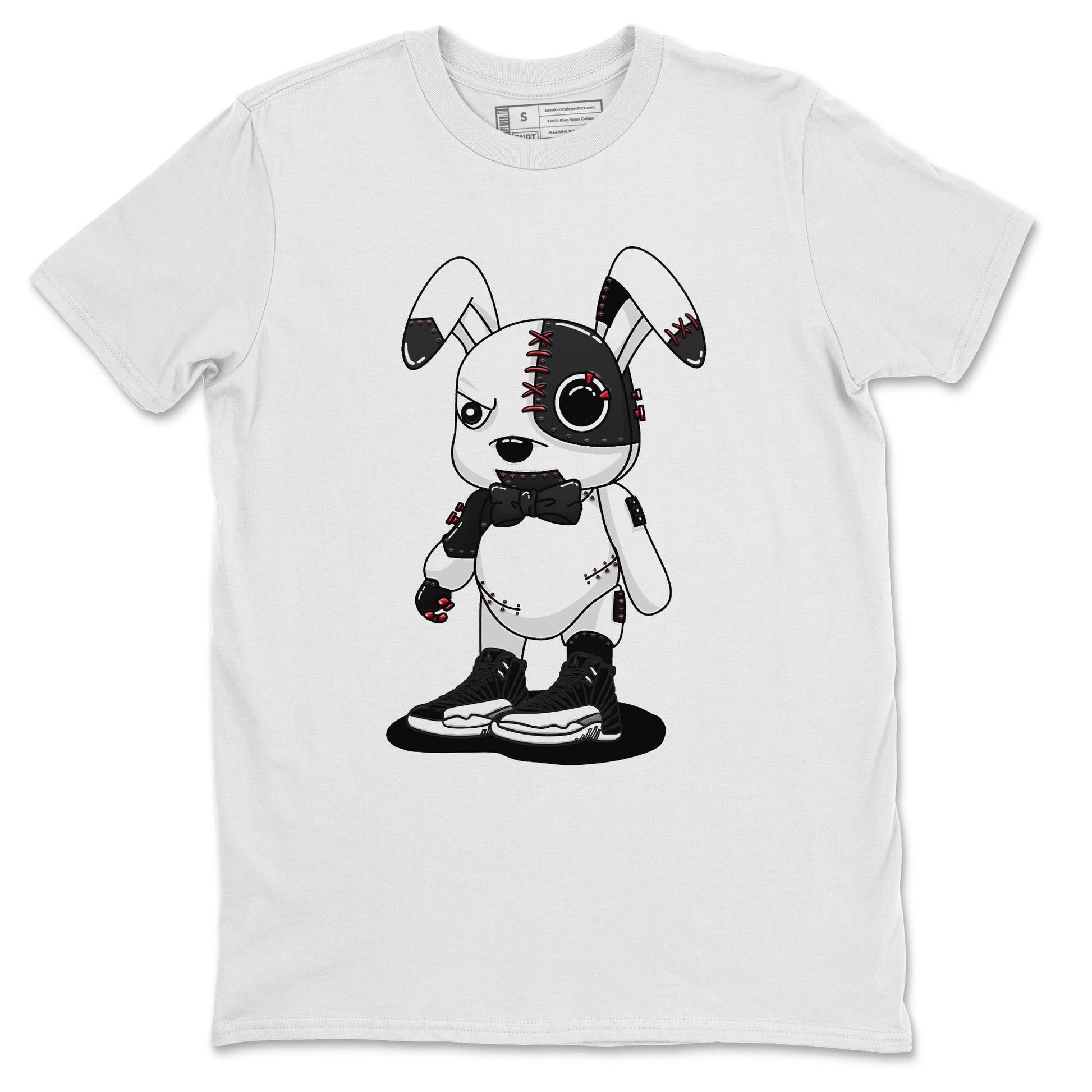 Jordan 12 Playoffs Sneaker Match Tees Cyborg Bunny Sneaker Tees Jordan 12 Playoffs Sneaker Release Tees Unisex Shirts