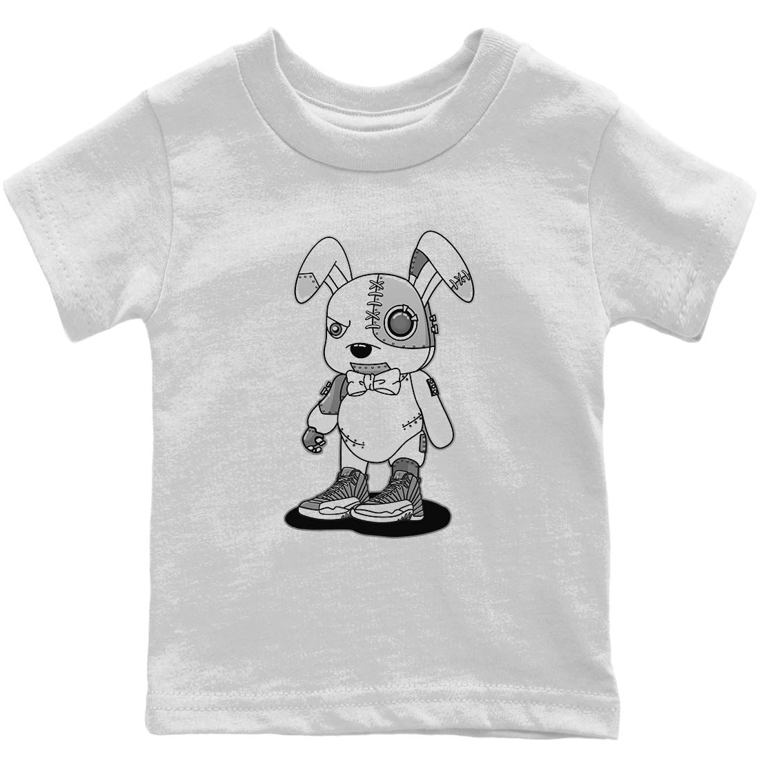 Jordan 12 Stealth Sneaker Match Tees Cyborg Bunny Sneaker Tees Jordan 12 Stealth Sneaker Release Tees Kids Shirts