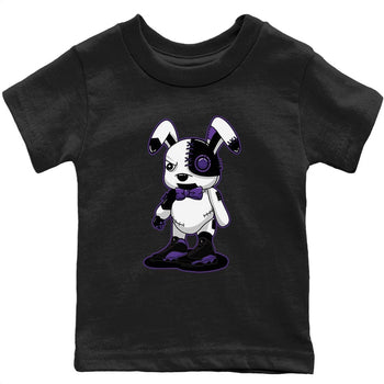 Jordan 13 Court Purple Sneaker Match Tees Cyborg Bunny Sneaker Tees Jordan 13 Court Purple Sneaker Release Tees Kids Shirts