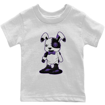 Jordan 13 Court Purple Sneaker Match Tees Cyborg Bunny Sneaker Tees Jordan 13 Court Purple Sneaker Release Tees Kids Shirts