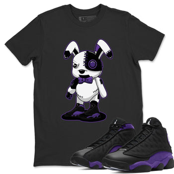 Jordan 13 Court Purple Sneaker Match Tees Cyborg Bunny Sneaker Tees Jordan 13 Court Purple Sneaker Release Tees Unisex Shirts