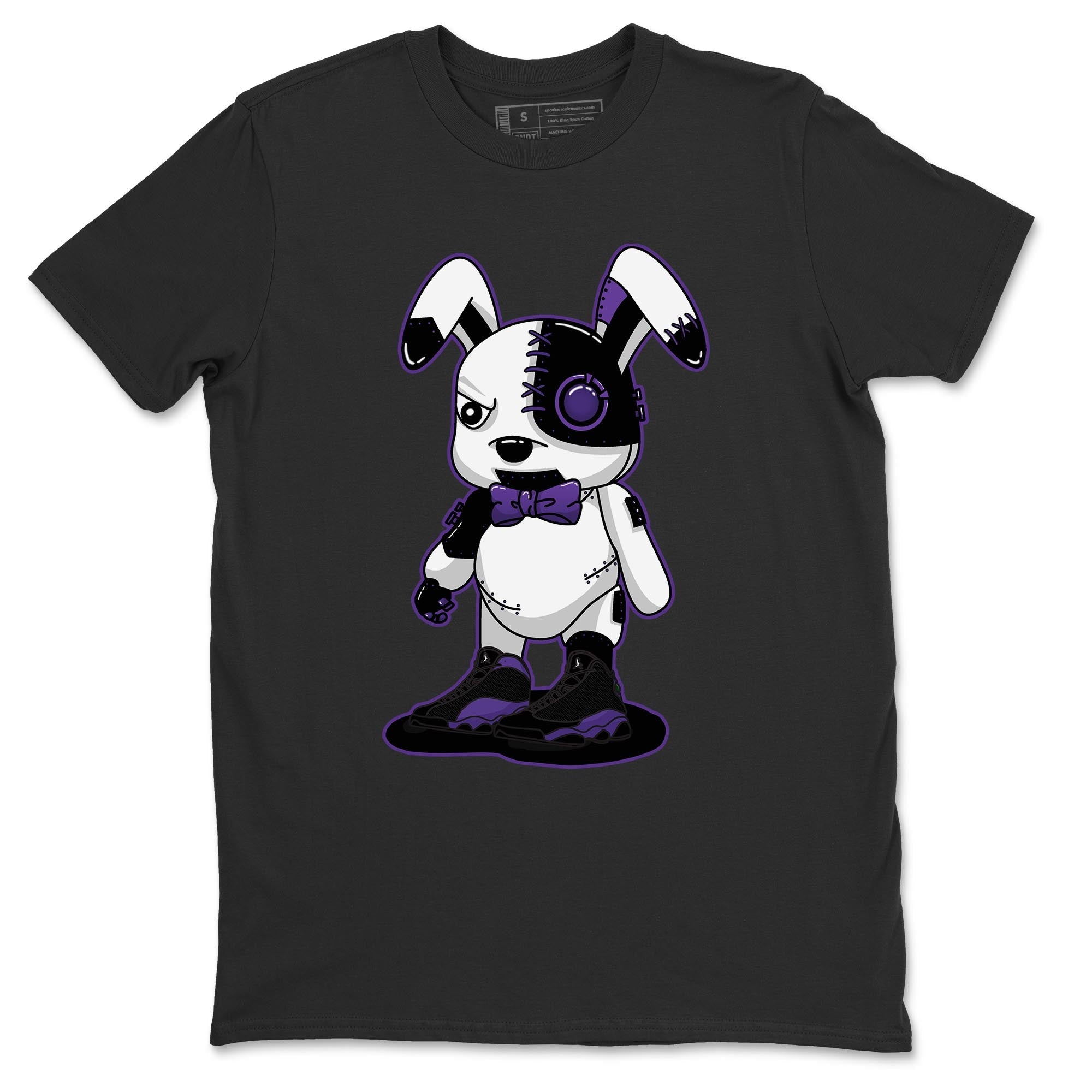 Jordan 13 Court Purple Sneaker Match Tees Cyborg Bunny Sneaker Tees Jordan 13 Court Purple Sneaker Release Tees Unisex Shirts