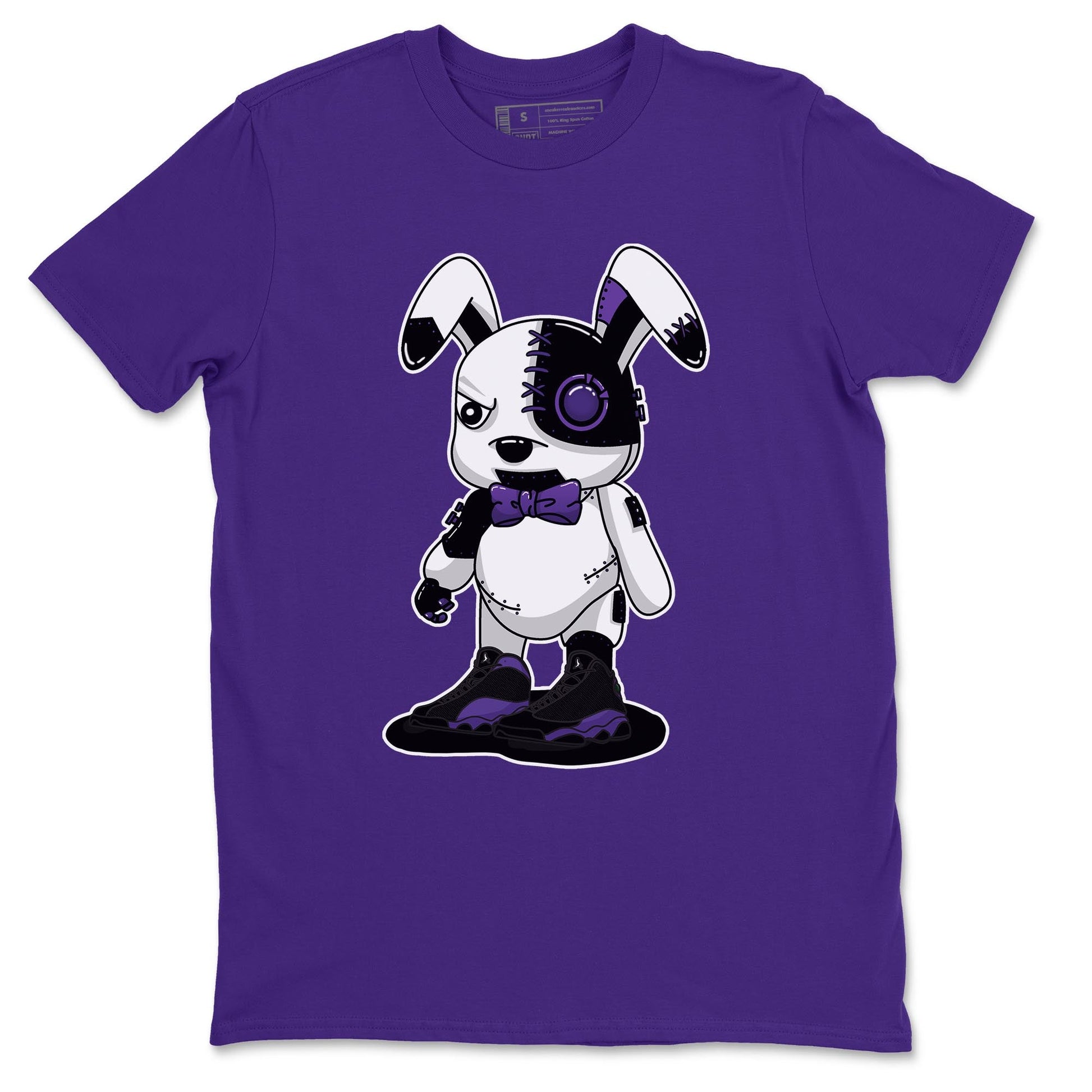 Jordan 13 Court Purple Sneaker Match Tees Cyborg Bunny Sneaker Tees Jordan 13 Court Purple Sneaker Release Tees Unisex Shirts