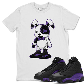 Jordan 13 Court Purple Sneaker Match Tees Cyborg Bunny Sneaker Tees Jordan 13 Court Purple Sneaker Release Tees Unisex Shirts