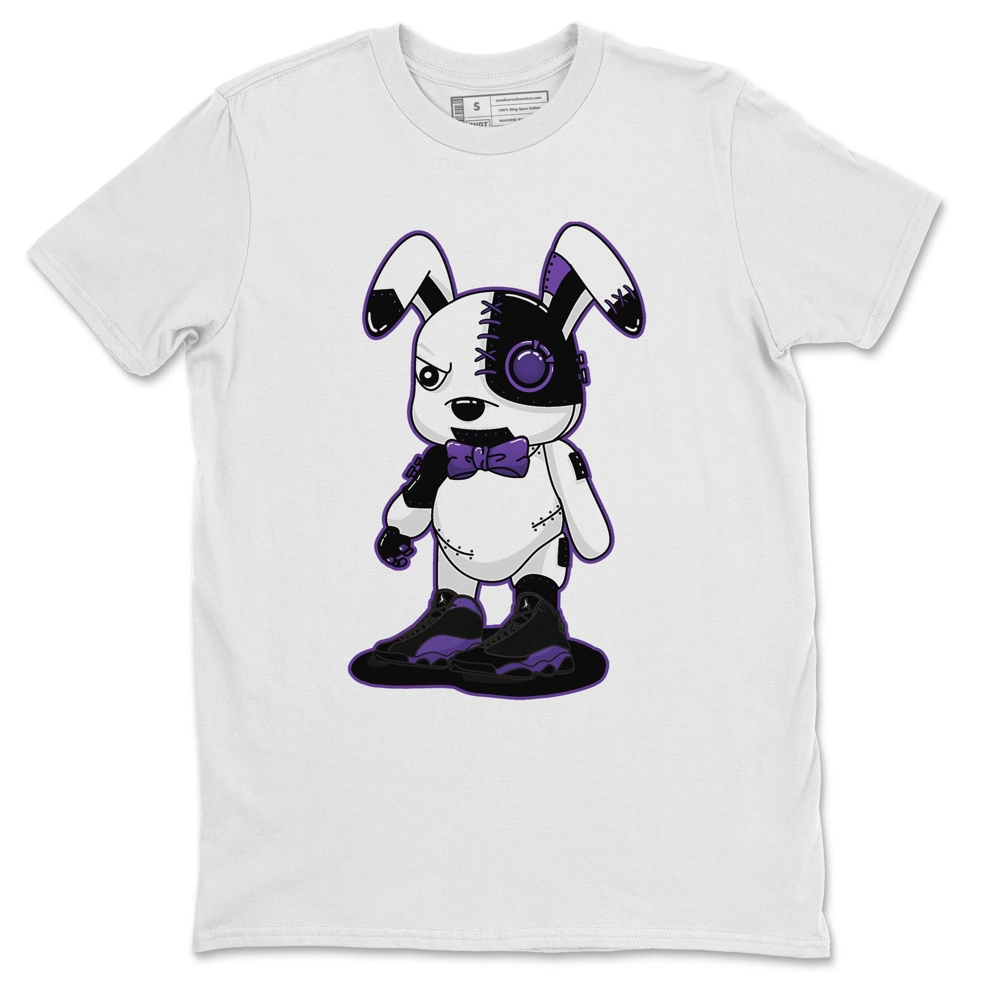 Jordan 13 Court Purple Sneaker Match Tees Cyborg Bunny Sneaker Tees Jordan 13 Court Purple Sneaker Release Tees Unisex Shirts