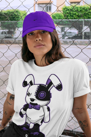 Jordan 13 Court Purple Sneaker Match Tees Cyborg Bunny Sneaker Tees Jordan 13 Court Purple Sneaker Release Tees Unisex Shirts