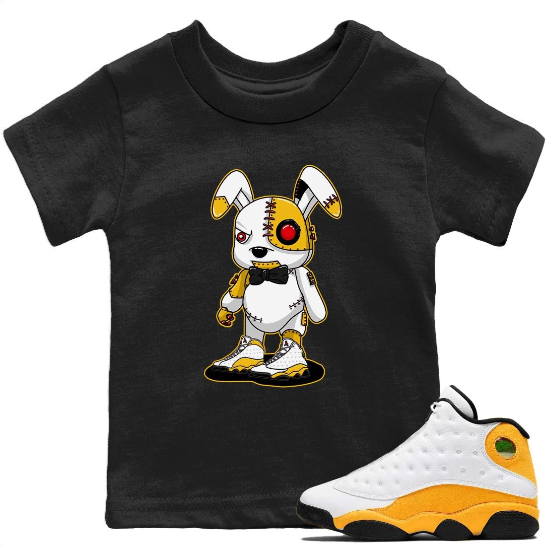 Jordan 13 Del Sol Sneaker Match Tees Cyborg Bunny Sneaker Tees Jordan 13 Del Sol Sneaker Release Tees Kids Shirts
