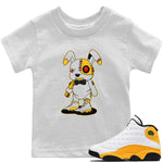Jordan 13 Del Sol Sneaker Match Tees Cyborg Bunny Sneaker Tees Jordan 13 Del Sol Sneaker Release Tees Kids Shirts