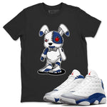 Jordan 13 French Blue Sneaker Match Tees Cyborg Bunny Sneaker Tees Jordan 13 French Blue Sneaker Release Tees Unisex Shirts