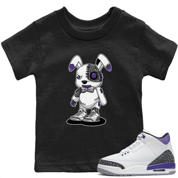 Jordan 3 Dark Iris Sneaker Match Tees Cyborg Bunny Sneaker Tees Jordan 3 Dark Iris Sneaker Release Tees Kids Shirts