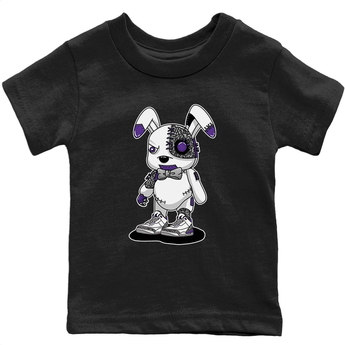Jordan 3 Dark Iris Sneaker Match Tees Cyborg Bunny Sneaker Tees Jordan 3 Dark Iris Sneaker Release Tees Kids Shirts
