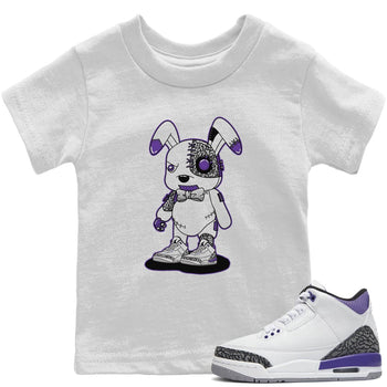 Jordan 3 Dark Iris Sneaker Match Tees Cyborg Bunny Sneaker Tees Jordan 3 Dark Iris Sneaker Release Tees Kids Shirts