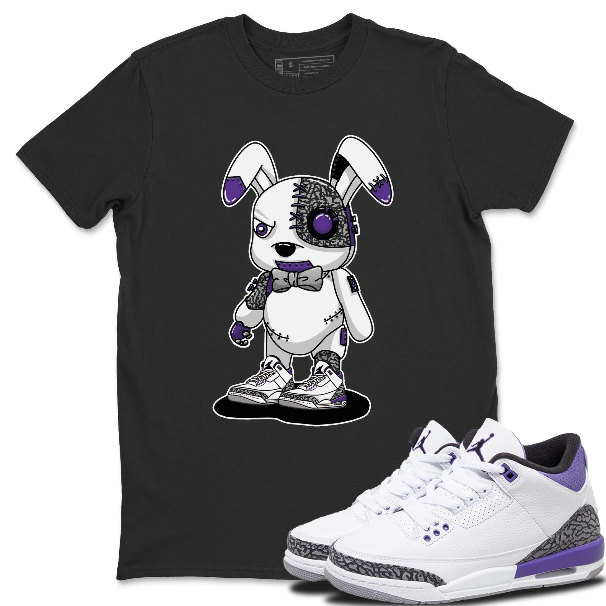 Jordan 3 Dark Iris Sneaker Match Tees Cyborg Bunny Sneaker Tees Jordan 3 Dark Iris Sneaker Release Tees Unisex Shirts