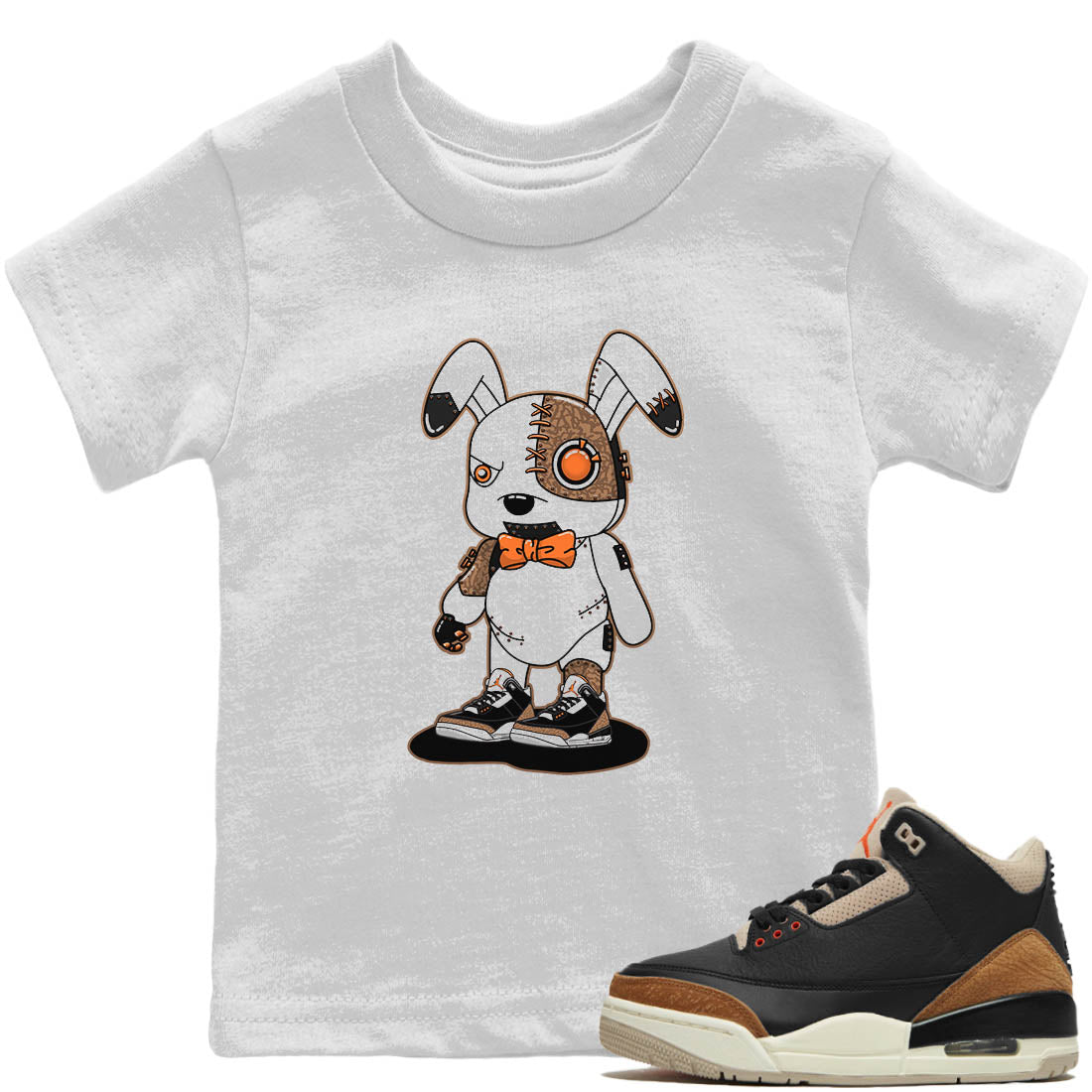 Jordan 3 Desert Elephant Sneaker Match Tees Cyborg Bunny Sneaker Tees Jordan 3 Desert Elephant Sneaker Release Tees Kids Shirts
