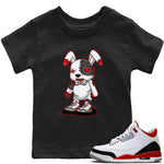 Jordan 3 Fire Red Sneaker Match Tees Cyborg Bunny Sneaker Tees Jordan 3 Fire Red Sneaker Release Tees Kids Shirts