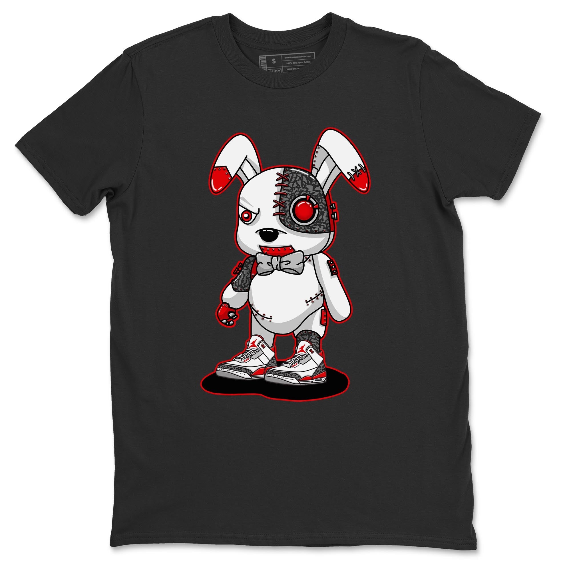 Jordan 3 Fire Red Sneaker Match Tees Cyborg Bunny Sneaker Tees Jordan 3 Fire Red Sneaker Release Tees Unisex Shirts