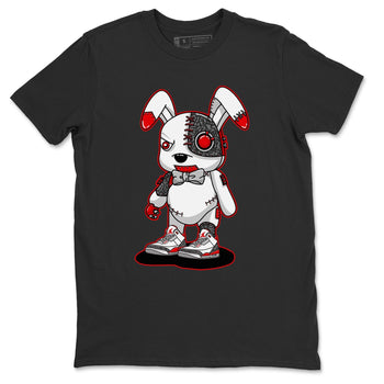 Jordan 3 Fire Red Sneaker Match Tees Cyborg Bunny Sneaker Tees Jordan 3 Fire Red Sneaker Release Tees Unisex Shirts