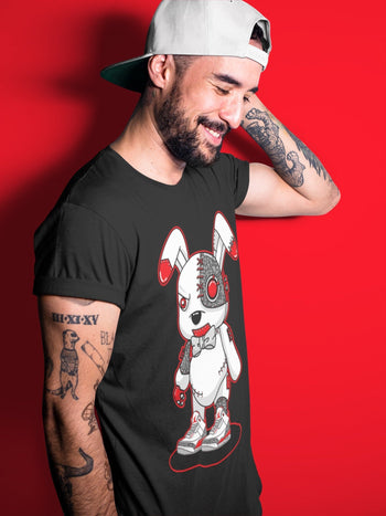 Jordan 3 Fire Red Sneaker Match Tees Cyborg Bunny Sneaker Tees Jordan 3 Fire Red Sneaker Release Tees Unisex Shirts