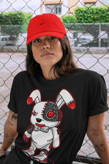 Jordan 3 Fire Red Sneaker Match Tees Cyborg Bunny Sneaker Tees Jordan 3 Fire Red Sneaker Release Tees Unisex Shirts