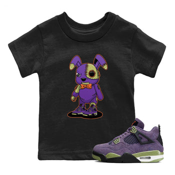 Jordan 4 Canyon Purple Sneaker Match Tees Cyborg Bunny Sneaker Tees Jordan 4 Canyon Purple Sneaker Release Tees Kids Shirts