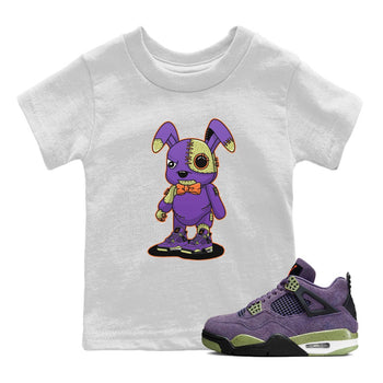 Jordan 4 Canyon Purple Sneaker Match Tees Cyborg Bunny Sneaker Tees Jordan 4 Canyon Purple Sneaker Release Tees Kids Shirts