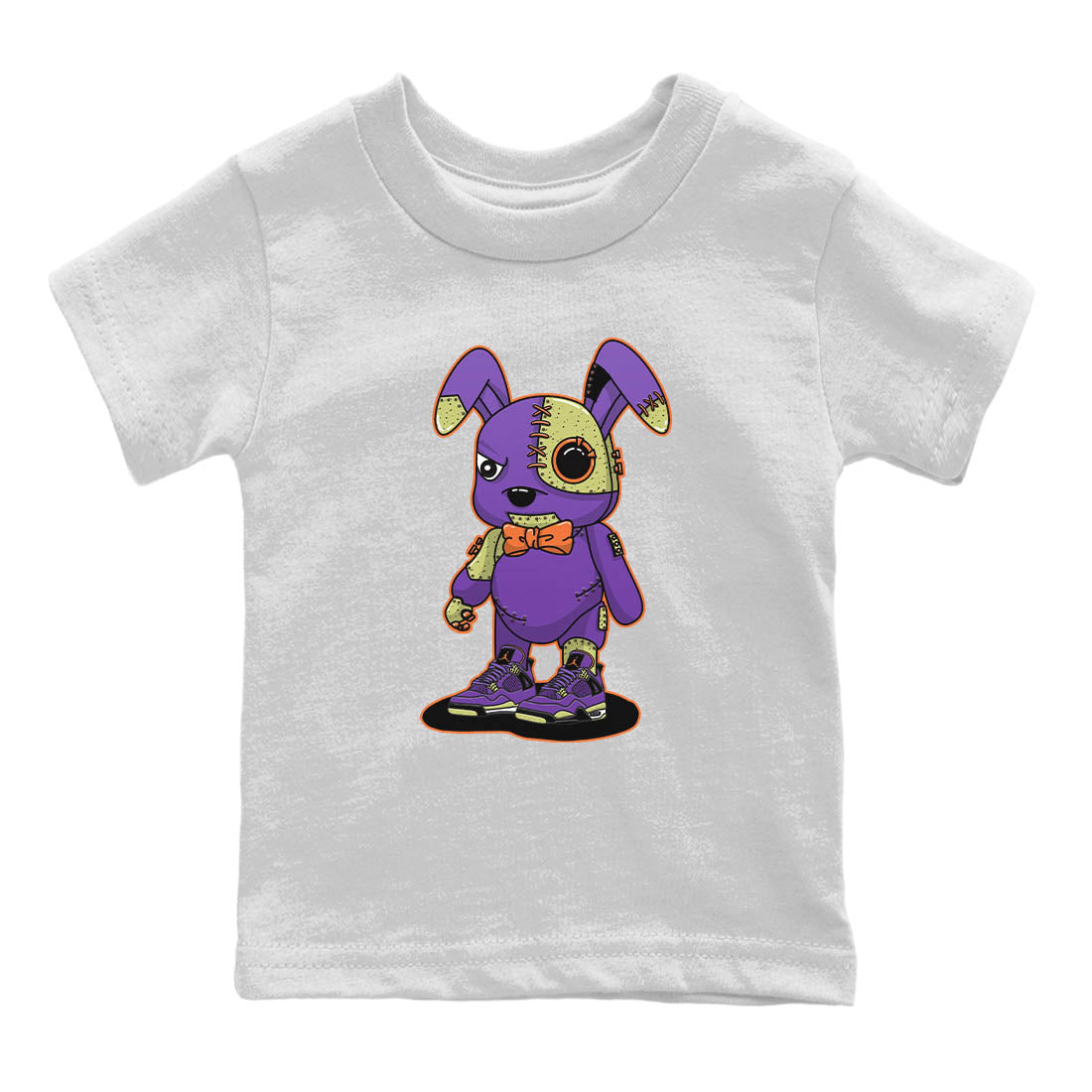 Jordan 4 Canyon Purple Sneaker Match Tees Cyborg Bunny Sneaker Tees Jordan 4 Canyon Purple Sneaker Release Tees Kids Shirts