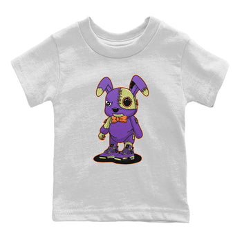 Jordan 4 Canyon Purple Sneaker Match Tees Cyborg Bunny Sneaker Tees Jordan 4 Canyon Purple Sneaker Release Tees Kids Shirts