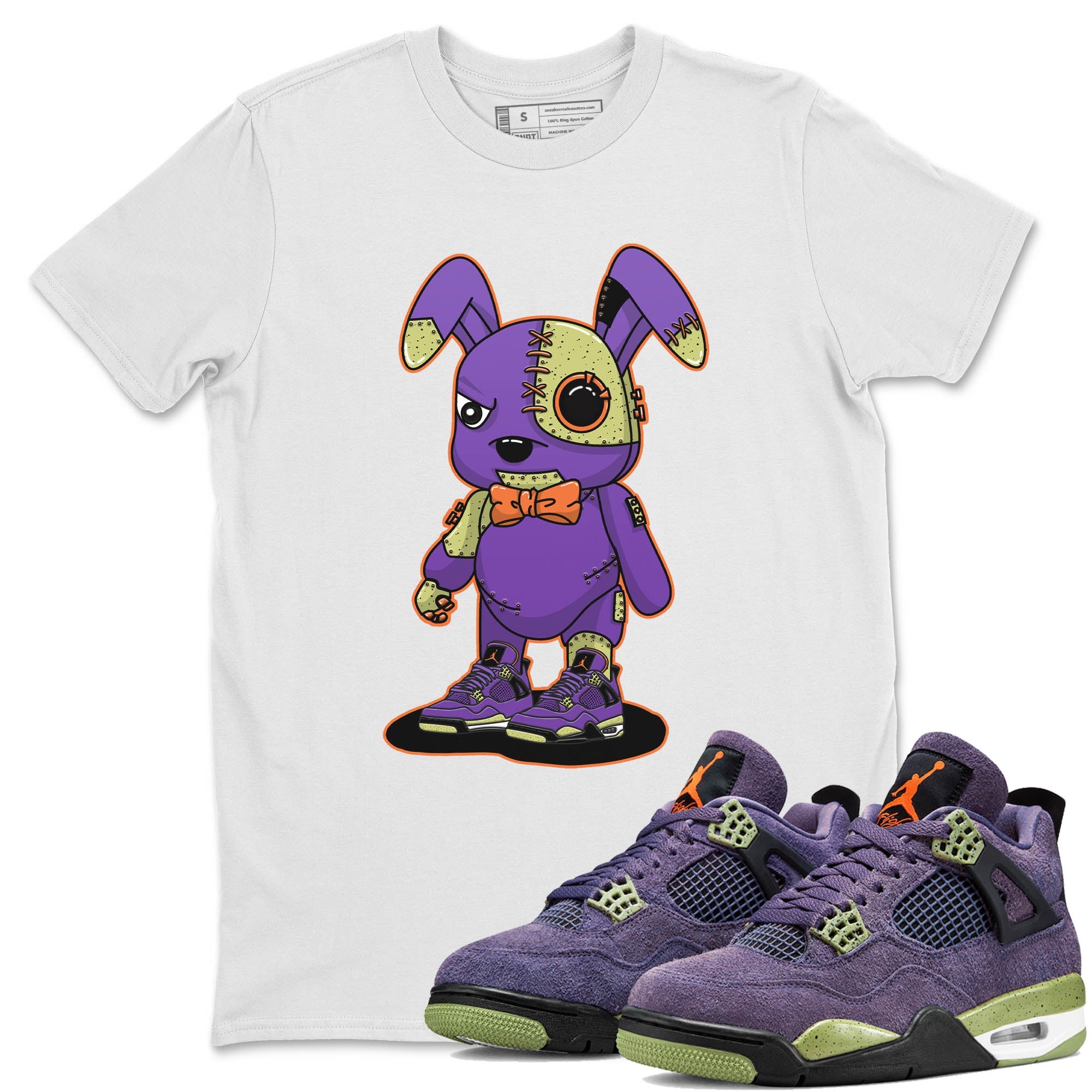 Jordan 4 Canyon Purple Sneaker Match Tees Cyborg Bunny Sneaker Tees Jordan 4 Canyon Purple Sneaker Release Tees Unisex Shirts