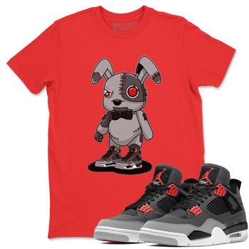 Jordan 4 Infrared Sneaker Match Tees Cyborg Bunny Sneaker Tees Jordan 4 Infrared Sneaker Release Tees Unisex Shirts