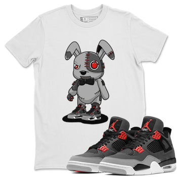 Jordan 4 Infrared Sneaker Match Tees Cyborg Bunny Sneaker Tees Jordan 4 Infrared Sneaker Release Tees Unisex Shirts