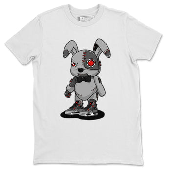 Jordan 4 Infrared Sneaker Match Tees Cyborg Bunny Sneaker Tees Jordan 4 Infrared Sneaker Release Tees Unisex Shirts