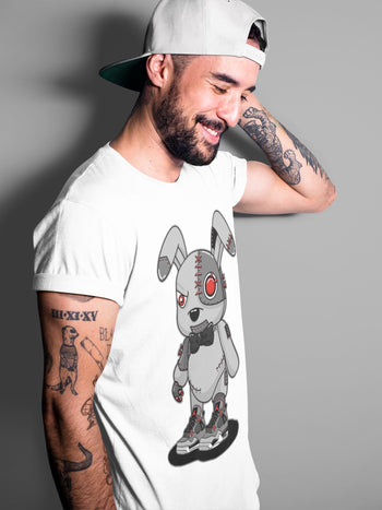 Jordan 4 Infrared Sneaker Match Tees Cyborg Bunny Sneaker Tees Jordan 4 Infrared Sneaker Release Tees Unisex Shirts