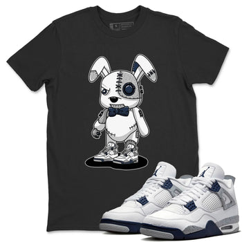 Jordan 4 Midnight Navy Sneaker Match Tees Cyborg Bunny Sneaker Tees Jordan 4 Midnight Navy Sneaker Release Tees Unisex Shirts