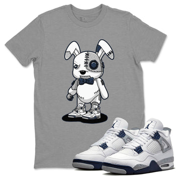 Jordan 4 Midnight Navy Sneaker Match Tees Cyborg Bunny Sneaker Tees Jordan 4 Midnight Navy Sneaker Release Tees Unisex Shirts