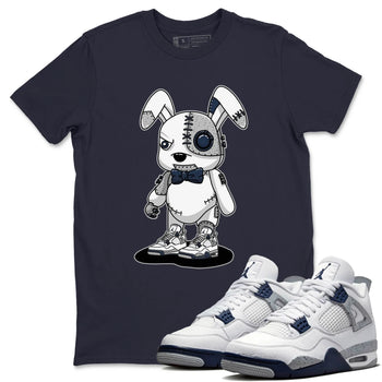 Jordan 4 Midnight Navy Sneaker Match Tees Cyborg Bunny Sneaker Tees Jordan 4 Midnight Navy Sneaker Release Tees Unisex Shirts