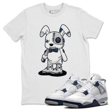 Jordan 4 Midnight Navy Sneaker Match Tees Cyborg Bunny Sneaker Tees Jordan 4 Midnight Navy Sneaker Release Tees Unisex Shirts