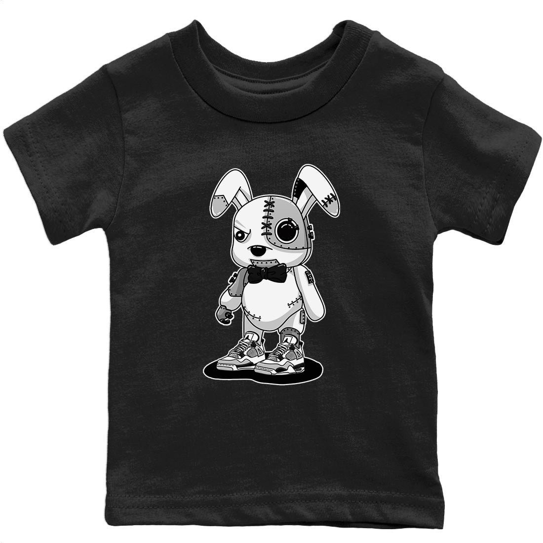 Jordan 4 Military Black Sneaker Match Tees Cyborg Bunny Sneaker Tees Jordan 4 Military Black Sneaker Release Tees Kids Shirts